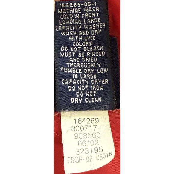 Vintage Gap Men’s Y2K Red Quilted Down Puffer Athleisure Sporty Casual Zip Up Sm - Picture 6 of 9